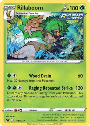 Rillaboom SWSH277 [SWSH Sword & Shield Promo Cards]  - Holofoil