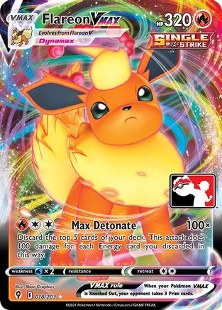 Flareon VMAX 018 [Prize Pack Series Cards]  - Holofoil
