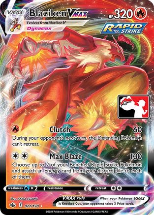 Blaziken VMAX 021 [Prize Pack Series Cards]  - Holofoil