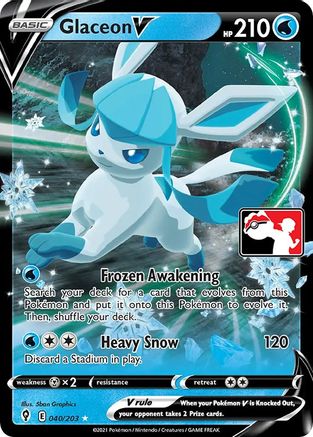 Glaceon V 040 [Prize Pack Series Cards]  - Holofoil