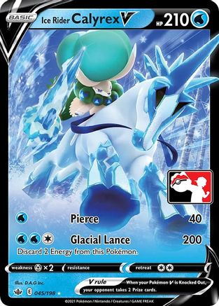 Ice Rider Calyrex V 045 [Prize Pack Series Cards]  - Holofoil