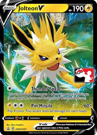 Jolteon V SWSH151 [Prize Pack Series Cards]  - Holofoil
