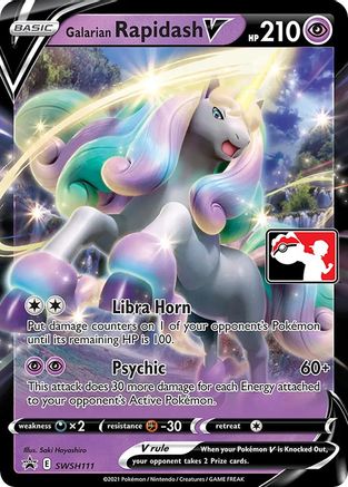 Galarian Rapidash V [Prize Pack Series Cards]  - Holofoil