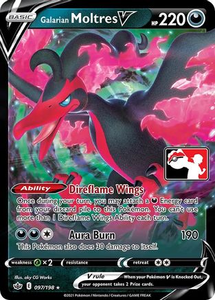 Galarian Moltres V 097 [Prize Pack Series Cards]  - Holofoil