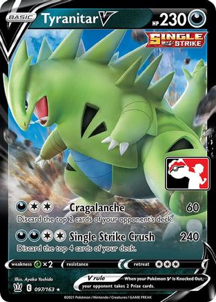 Tyranitar V 097 [Prize Pack Series Cards]  - Holofoil
