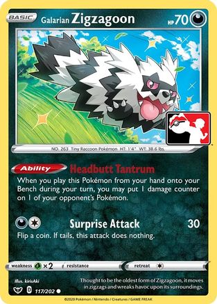 Galarian Zigzagoon [Prize Pack Series Cards]  - Holofoil