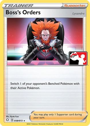 Boss's Orders - 058/072/072 [Prize Pack Series Cards]