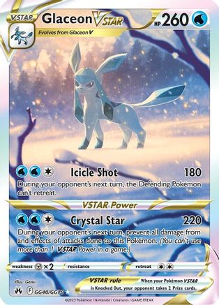 Glaceon VSTAR GG40/GG70 [Crown Zenith Galarian Gallery]  - Holofoil