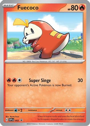 Fuecoco 002 [SV Scarlet & Violet Promo Cards]  - Holofoil