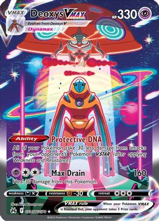 Deoxys VMAX GG45/GG70 [Crown Zenith Galarian Gallery]  - Holofoil