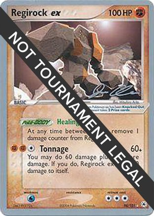 Regirock ex - 2006 (Jason Klaczynski) 098 [World Championship Decks]