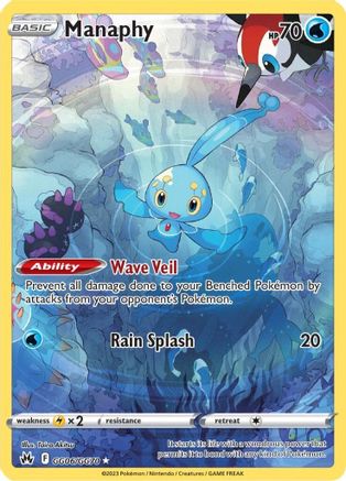 Manaphy GG06/GG70 [Crown Zenith Galarian Gallery]  - Holofoil