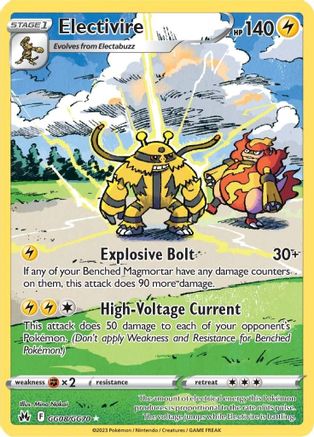 Electivire GG08/GG70 [Crown Zenith Galarian Gallery]  - Holofoil