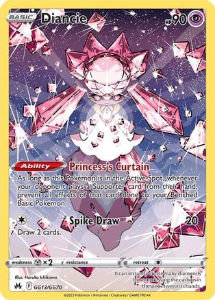 Diancie GG13/GG70 [Crown Zenith Galarian Gallery]  - Holofoil