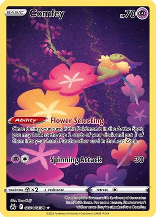 Comfey GG14/GG70 [Crown Zenith Galarian Gallery]  - Holofoil
