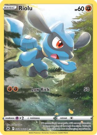 Riolu GG26/GG70 [Crown Zenith Galarian Gallery]  - Holofoil
