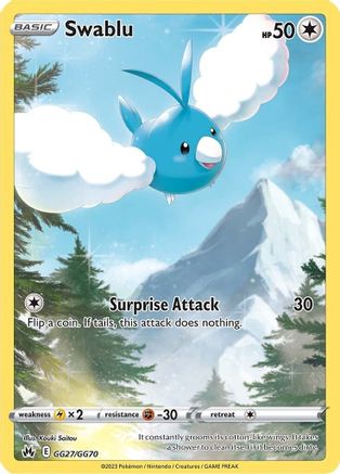 Swablu GG27/GG70 [Crown Zenith Galarian Gallery]  - Holofoil