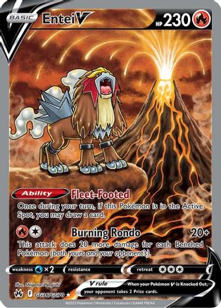 Entei V GG36/GG70 [Crown Zenith Galarian Gallery]  - Holofoil