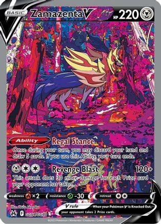 Zamazenta V GG54/GG70 [Crown Zenith Galarian Gallery]  - Holofoil