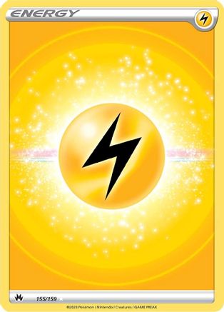Lightning Energy (Texture Full Art) 155/159 [Crown Zenith]  - Holofoil