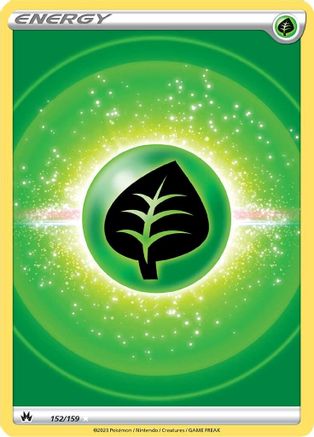 Grass Energy (Texture Full Art) 152/159 [Crown Zenith]  - Holofoil