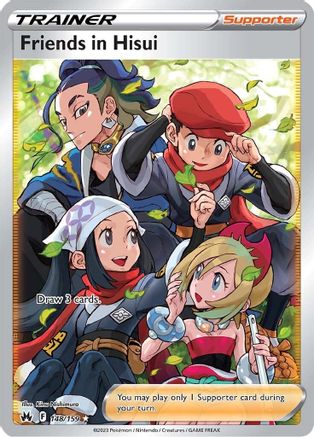 Friends in Hisui (Full Art) 148/159 [Crown Zenith]  - Holofoil