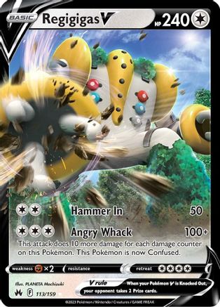 Regigigas V 113/159 [Crown Zenith]  - Holofoil