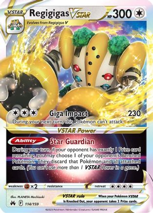 Regigigas VSTAR 114/159 [Crown Zenith]  - Holofoil