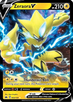 Zeraora V 053/159 [Crown Zenith]  - Holofoil