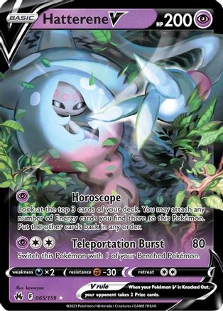 Hatterene V 065/159 [Crown Zenith]  - Holofoil