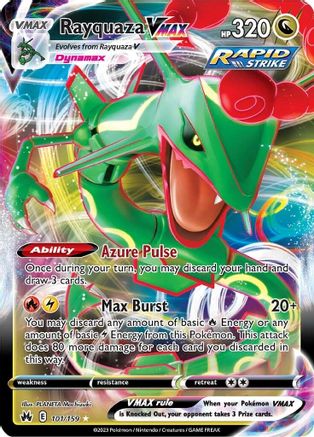 Rayquaza VMAX (101) 101/159 [Crown Zenith]  - Holofoil
