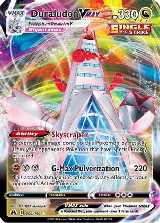 Duraludon VMAX 104/159 [Crown Zenith]  - Holofoil