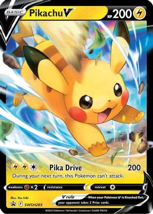 Pikachu V SWSH285 [SWSH Sword & Shield Promo Cards]  - Holofoil