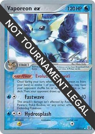 Vaporeon ex - 2007 (Tom Roos) 110 [World Championship Decks]