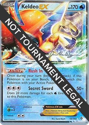 Keldeo EX - 2015 (Jacob Van Wagner) 049 [World Championship Decks]