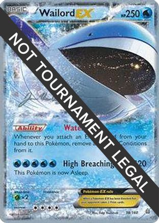 Wailord EX - 2015 (Jacob Van Wagner) 038 [World Championship Decks]