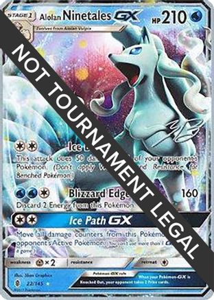 Alolan Ninetales GX - 2017 (Zachary Bokhari) 022 [World Championship Decks]