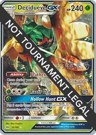 Decidueye GX - 2017 (Kabu Fukase) 012 [World Championship Decks]