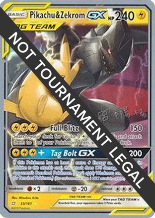 Pikachu & Zekrom GX - 2019 (Haruki Miyamoto) 033 [World Championship Decks]
