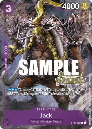 Jack (Online Regional 2023) [Participant] (ST04-008)  [One Piece Promotion Cards] Foil