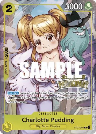 Charlotte Pudding (Online Regional 2023) [Participant] (ST07-008)  [One Piece Promotion Cards] Foil