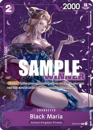 Black Maria (Tournament Pack Vol. 2) [Winner] (ST04-011)  [One Piece Promotion Cards]