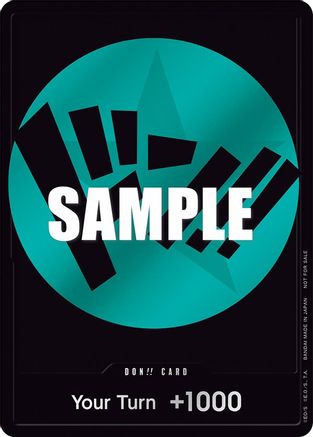 DON!! Card (Teal)  [One Piece Promotion Cards] Foil