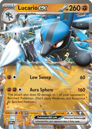 Lucario ex 017 [SV Scarlet & Violet Promo Cards]  - Holofoil