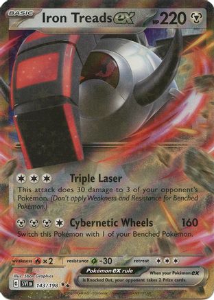 Iron Treads ex 143/198 [SV01 Scarlet & Violet Base Set]  - Holofoil