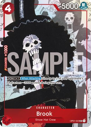 Brook - OP01-022 (Alternate Art) (OP01-022)  [One Piece Promotion Cards] Foil