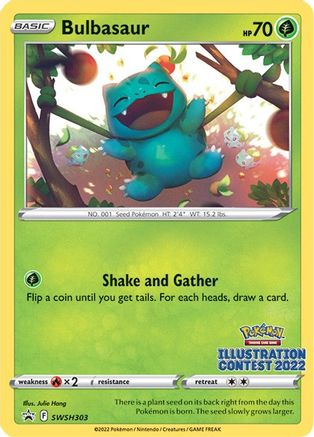 Bulbasaur (Illustration Contest 2022) SWSH303 [SWSH Sword & Shield Promo Cards]