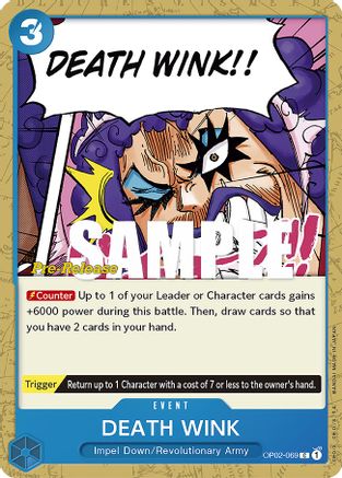 DEATH WINK (OP02-069)  [Paramount War Pre-Release Cards]
