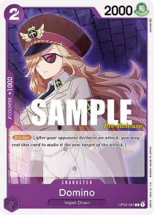 Domino (OP02-081)  [Paramount War Pre-Release Cards]