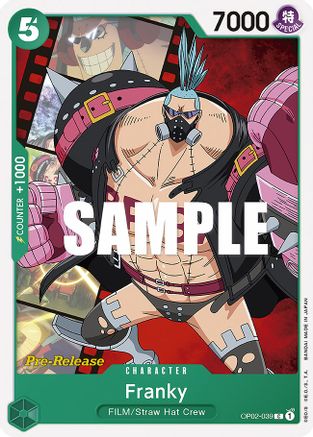 Franky (OP02-039)  [Paramount War Pre-Release Cards]